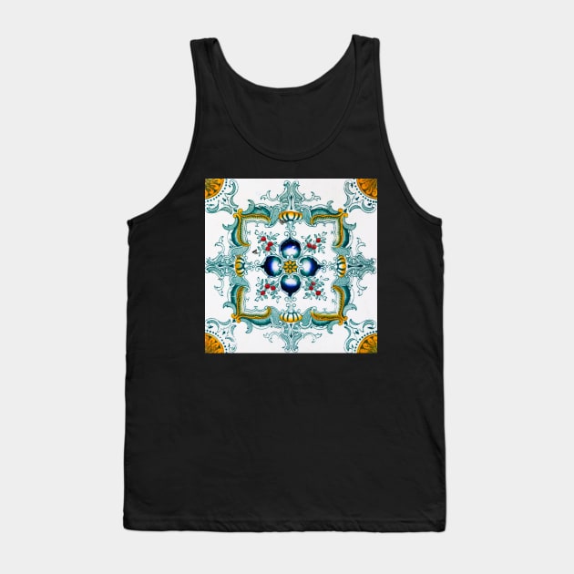 Victorian Wall Tiles Pattern Tank Top by ernstc